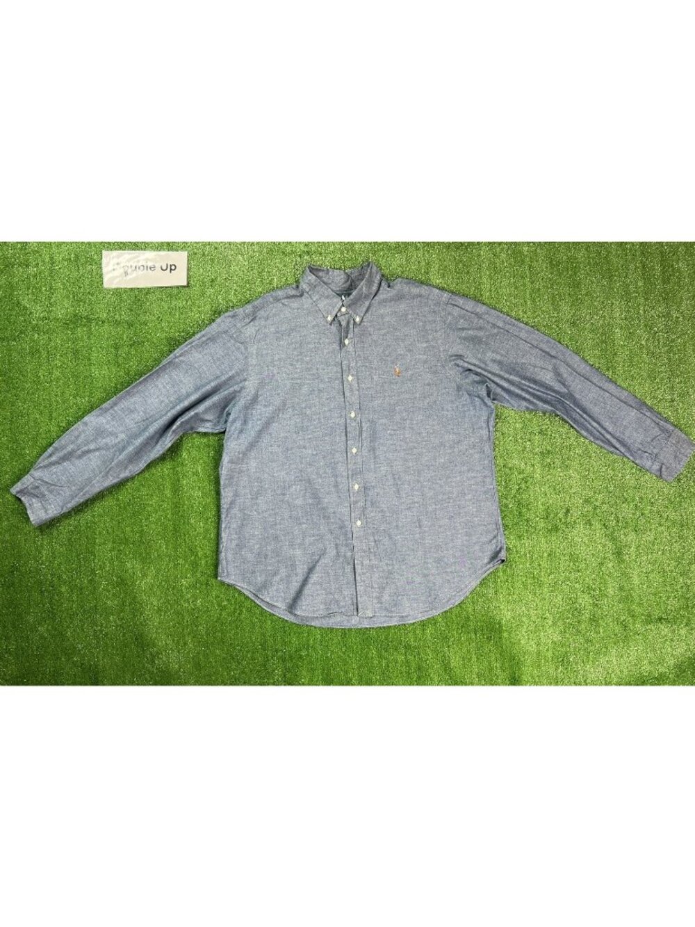 Polo Ralph Lauren Mens Denim Slim Fit Flesh Pony Casual Shirt XXL